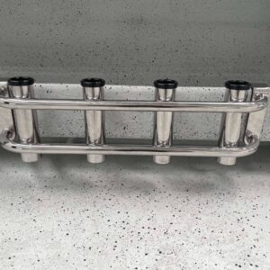 Stainless steel 4 rod removable coaming rack