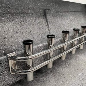 Stainless steel 6 Rod removable coaming rack