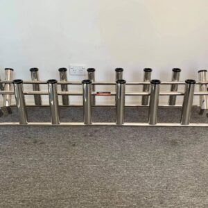 16 rod storage rack stainless with bent butt