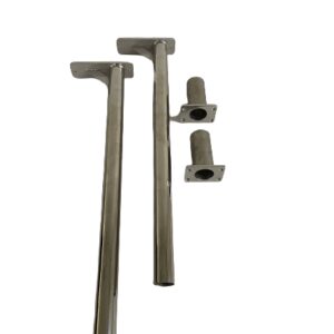 Stainless steel bait board legs and inserts