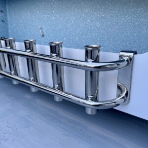 Tidal flare stainless removable coaming rack
