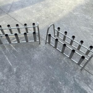 10 rod storage rack stainless