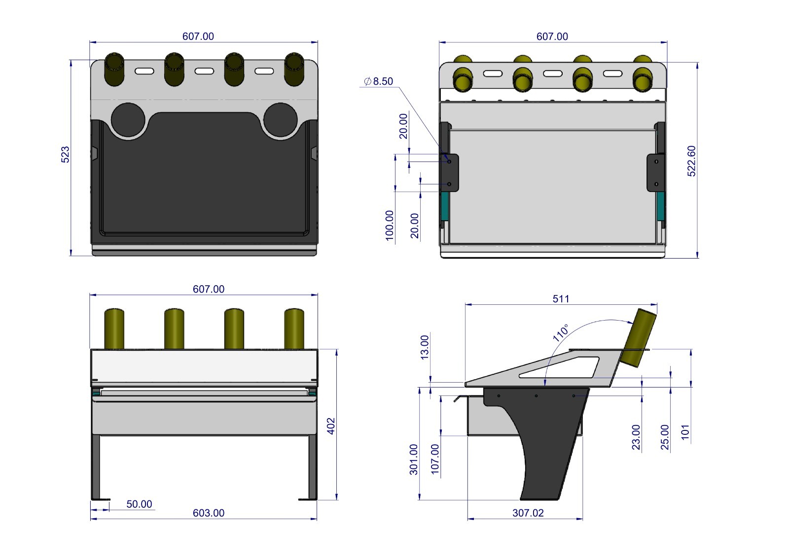 Stabicraft 1450 and 1550 Adjustable Bait Board